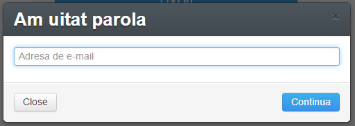Gestiune Sala introduceti email am uitat parola