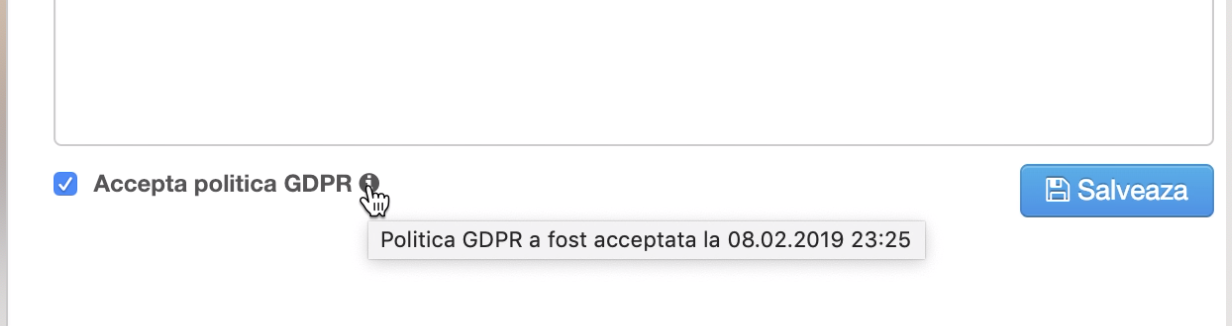 email valid Gestiune Sala
