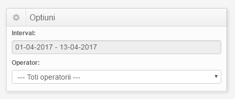 jurnal operatori Gestiune Sala