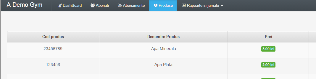 tab produse admin Gestiune Sala